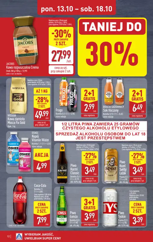 Aldi - gazetka promocyjna Pełny katalog! od poniedziałku 13.10 do soboty 18.10 - strona 12