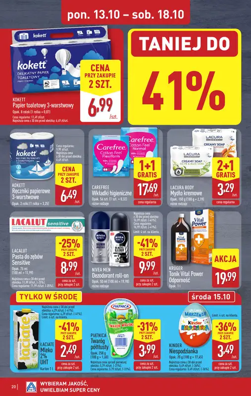 Aldi - gazetka promocyjna Pełny katalog! od poniedziałku 13.10 do soboty 18.10 - strona 20