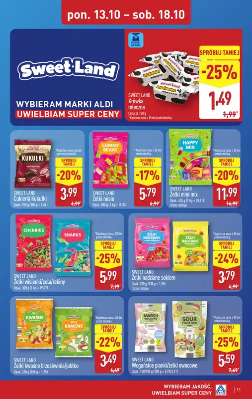 Aldi - gazetka promocyjna Pełny katalog! od poniedziałku 13.10 do soboty 18.10 - strona 11