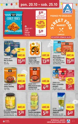 Aldi - gazetka promocyjna Podróż po smakach z Aldi! od poniedziałku 20.10 do soboty 25.10
