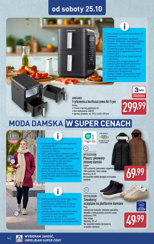 Aldi - gazetka promocyjna Aldi ma to coś! od środy 22.10 do soboty 25.10 - strona 14