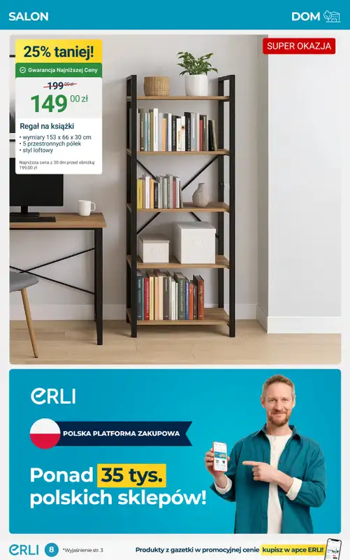 Erli - gazetka promocyjna HITY CENOWE - Meble i wyposażenie domu! od poniedziałku 13.10 do niedzieli 26.10 - strona 8