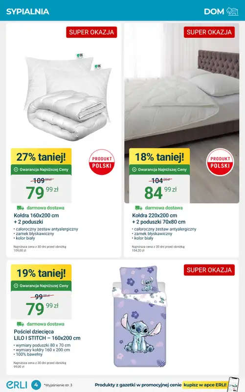 Erli - gazetka promocyjna HITY CENOWE - Meble i wyposażenie domu! od poniedziałku 13.10 do niedzieli 26.10 - strona 4