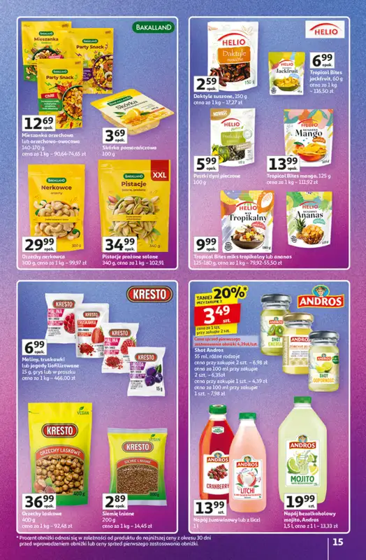 Auchan - gazetka promocyjna Znane marki duży wybór Hipermarket  do środy 22.10 - strona 15