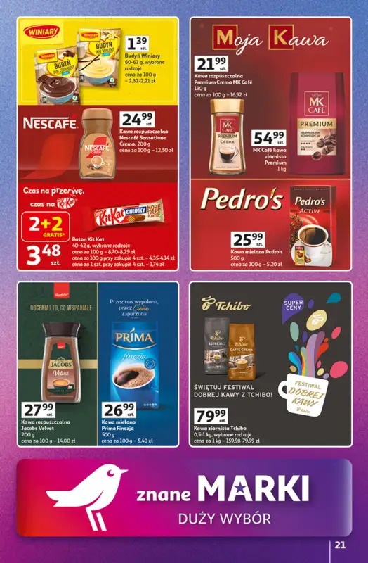 Auchan - gazetka promocyjna Znane marki duży wybór Hipermarket  do środy 22.10 - strona 21