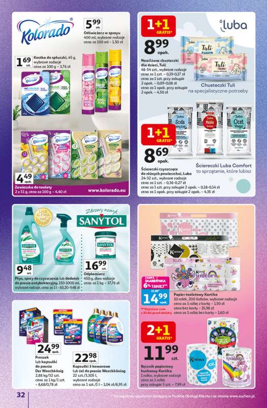 Auchan - gazetka promocyjna Znane marki duży wybór Hipermarket  do środy 22.10 - strona 32