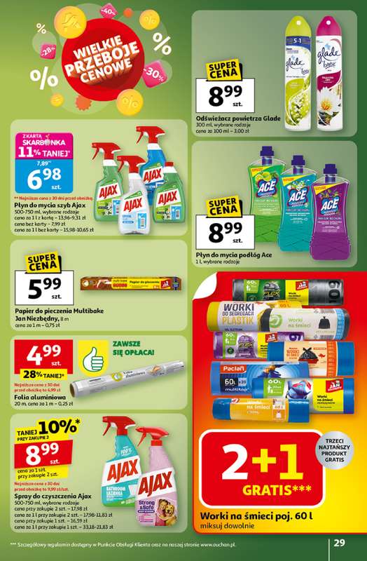 Auchan - gazetka promocyjna Wielkie przeboje cenowe Hipermarket  do środy 22.10 - strona 29
