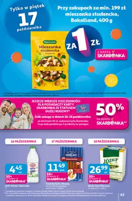 Auchan - gazetka promocyjna Wielkie przeboje cenowe Hipermarket  do środy 22.10 - strona 43