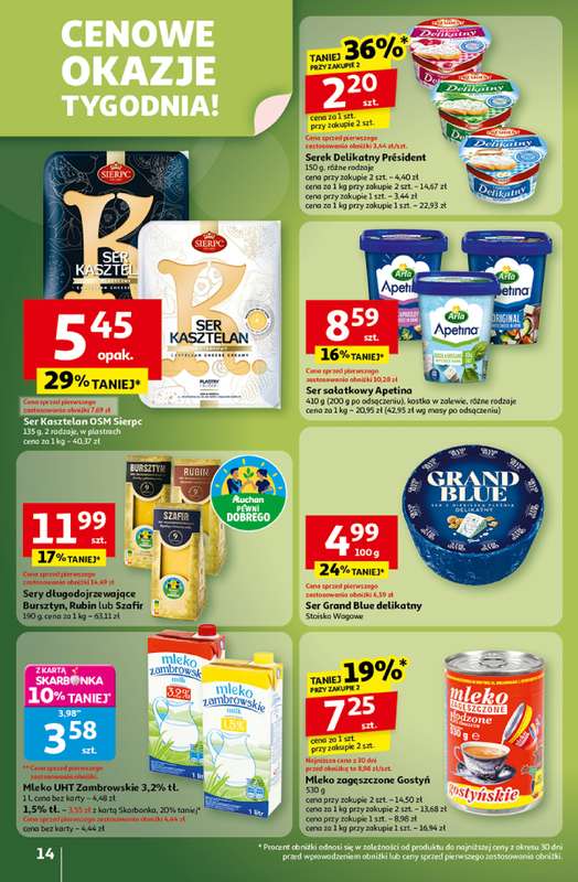 Auchan - gazetka promocyjna Wielkie przeboje cenowe Hipermarket  do środy 22.10 - strona 14