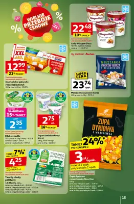 Auchan - gazetka promocyjna Wielkie przeboje cenowe Hipermarket  do środy 22.10 - strona 15