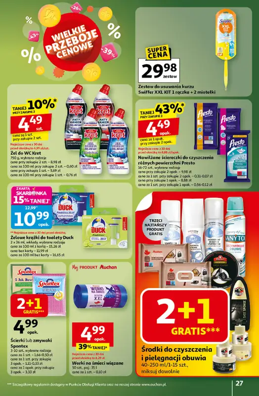 Auchan - gazetka promocyjna Wielkie przeboje cenowe Hipermarket  do środy 22.10 - strona 27