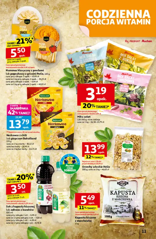 Auchan - gazetka promocyjna Wielkie przeboje cenowe Hipermarket  do środy 22.10 - strona 11