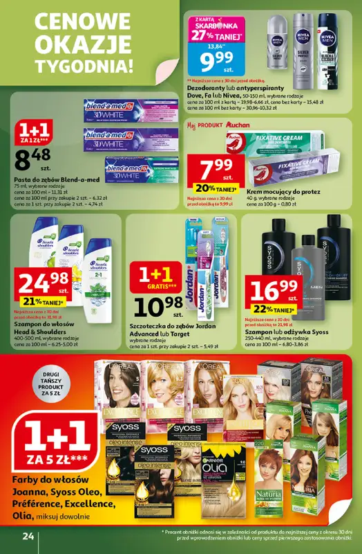 Auchan - gazetka promocyjna Wielkie przeboje cenowe Hipermarket  do środy 22.10 - strona 24