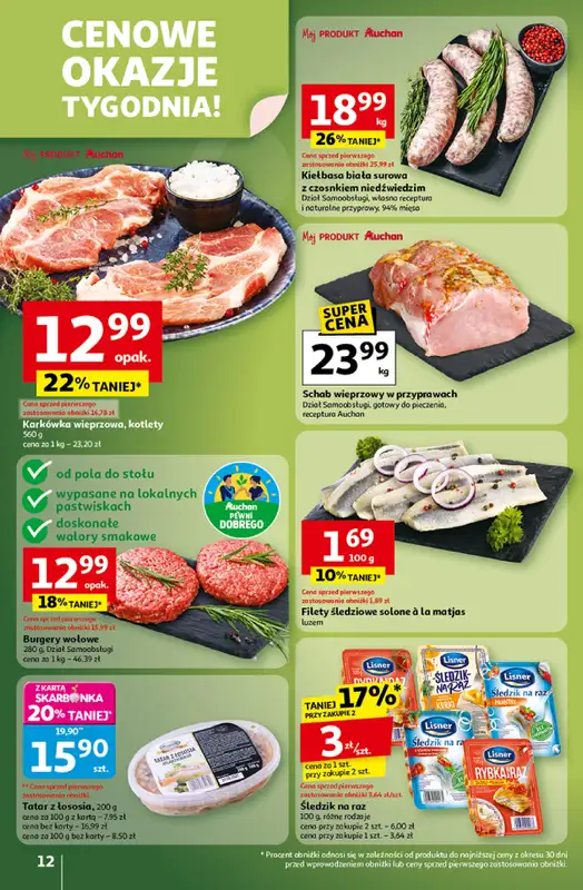 Auchan - gazetka promocyjna Wielkie przeboje cenowe Hipermarket  do środy 22.10 - strona 12