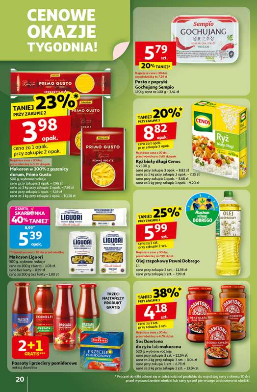 Auchan - gazetka promocyjna Wielkie przeboje cenowe Hipermarket  do środy 22.10 - strona 20