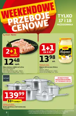 Auchan - gazetka promocyjna Wielkie przeboje cenowe Hipermarket  do środy 22.10 - strona 2