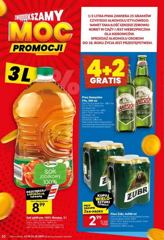 Twój Market - gazetka promocyjna Gazetka od środy 15.10 do wtorku 21.10 - strona 10