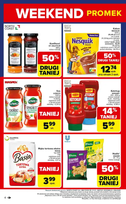 Carrefour - gazetka promocyjna Gazetka Weekend promek już od czwartku od czwartku 16.10 do soboty 18.10 - strona 4