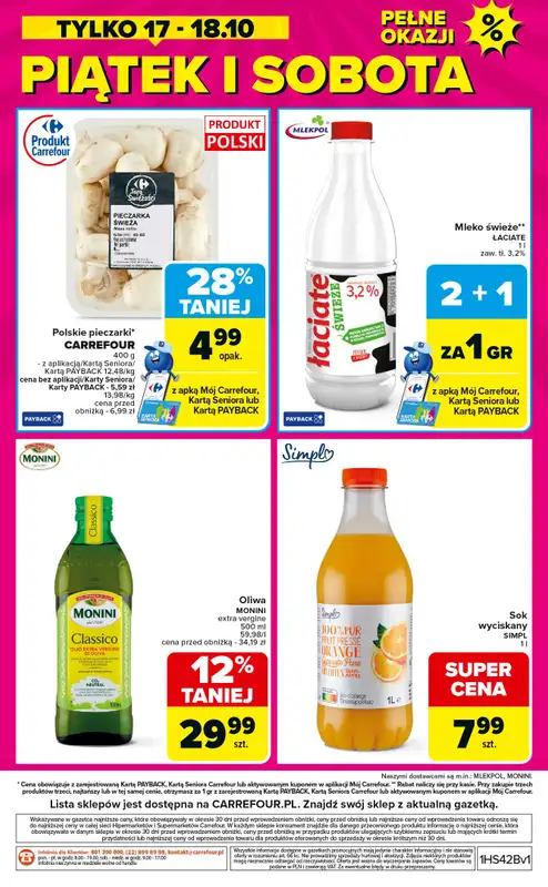 Carrefour Market - gazetka promocyjna Gazetka Weekend promek już od czwartku od czwartku 16.10 do soboty 18.10 - strona 8