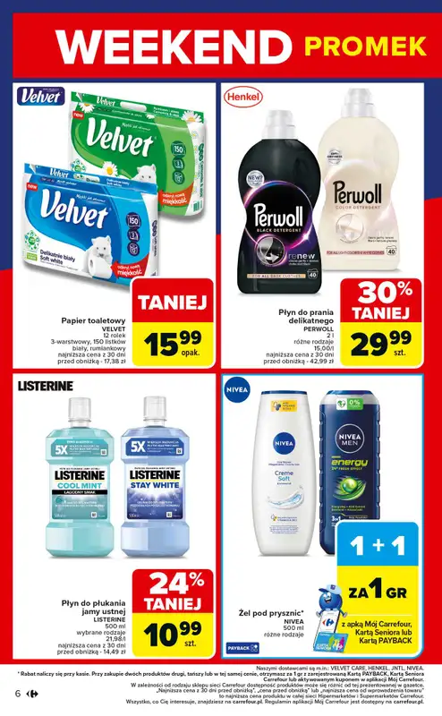 Carrefour Market - gazetka promocyjna Gazetka Weekend promek już od czwartku od czwartku 16.10 do soboty 18.10 - strona 6