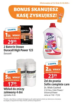 Leclerc - gazetka promocyjna Oferta E.Leclerc I Bonus skanujesz, kasę zyskujesz od wtorku 14.10 do soboty 25.10 - strona 2