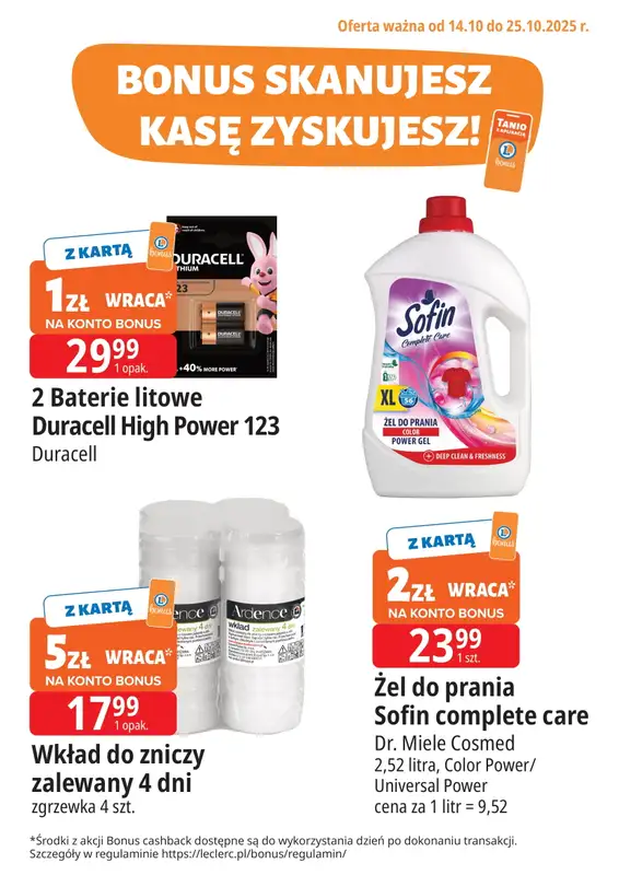 Leclerc - gazetka promocyjna Oferta E.Leclerc I Bonus skanujesz, kasę zyskujesz   - strona 2