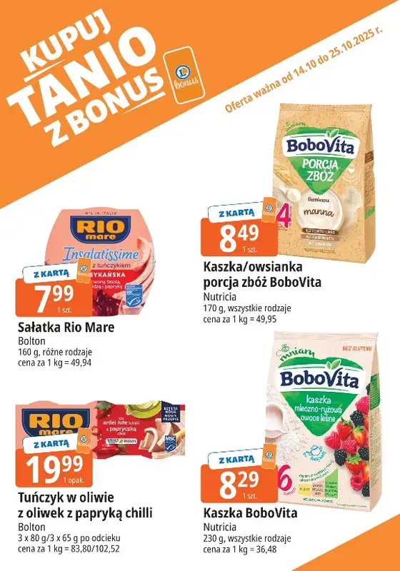 Leclerc - gazetka promocyjna Oferta E.Leclerc I Bonus skanujesz, kasę zyskujesz od wtorku 14.10 do soboty 25.10 - strona 10