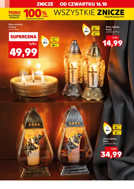 Kaufland - gazetka promocyjna Oferta Kaufland - Znicze od czwartku 16.10 do środy 22.10 - strona 4