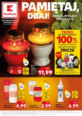Kaufland - gazetka promocyjna Oferta Kaufland - Znicze od czwartku 16.10 do środy 22.10