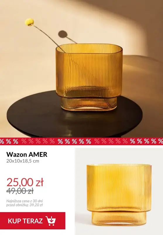 Homla - gazetka promocyjna Do -50% na jesienne dekoracje do salonu   - strona 3