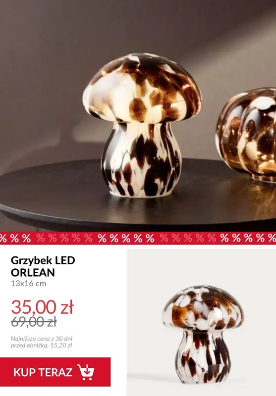 Homla - gazetka promocyjna Do -50% na jesienne dekoracje do salonu od wtorku 14.10  - strona 10