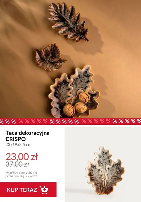 Homla - gazetka promocyjna Do -50% na jesienne dekoracje do salonu od wtorku 14.10  - strona 7