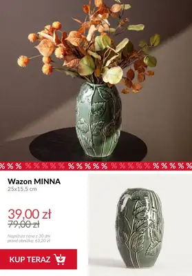 Homla - gazetka promocyjna Do -50% na jesienne dekoracje do salonu od wtorku 14.10  - strona 8