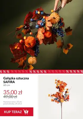 Homla - gazetka promocyjna Do -50% na jesienne dekoracje do salonu od wtorku 14.10  - strona 6