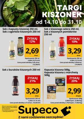 Supeco - gazetka promocyjna Targi kiszonek od wtorku 14.10 do piątku 31.10