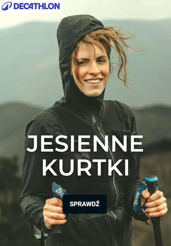 Decathlon - gazetka promocyjna Kurtki na chłodne dni  