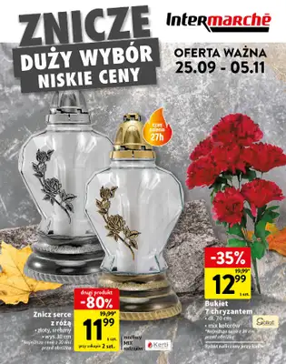 Intermarche - gazetka promocyjna Katalog Znicze od wtorku 14.10 do środy 05.11