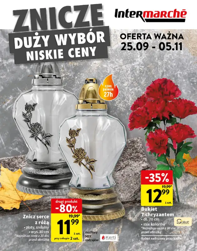 Intermarche - gazetka promocyjna Katalog Znicze  