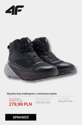 4F - gazetka promocyjna Kolekcja trekkingowa – ubierz się na szlak! od wtorku 14.10  - strona 12