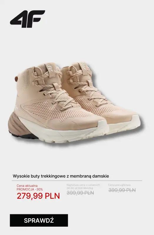 4F - gazetka promocyjna Kolekcja trekkingowa – ubierz się na szlak! od wtorku 14.10  - strona 6