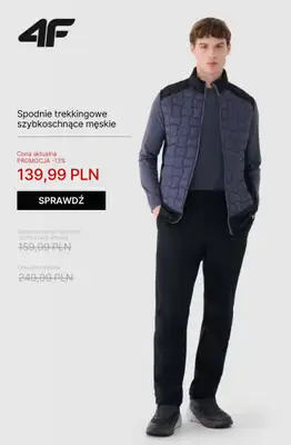 4F - gazetka promocyjna Kolekcja trekkingowa – ubierz się na szlak! od wtorku 14.10  - strona 10