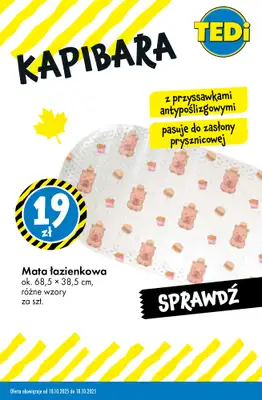 Tedi - gazetka promocyjna KAPIBARA - od teraz w Tedi od wtorku 14.10 do soboty 18.10 - strona 7