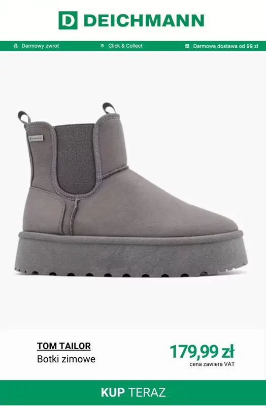 Deichmann - gazetka promocyjna Ocieplane botki zimowe   - strona 2