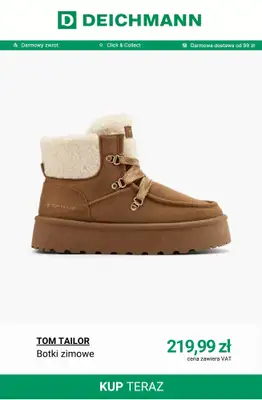 Deichmann - gazetka promocyjna Ocieplane botki zimowe od wtorku 14.10  - strona 12