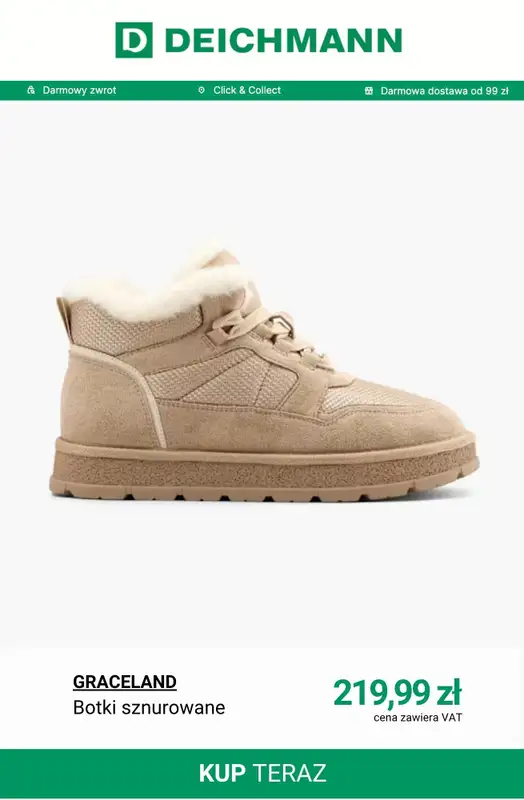 Deichmann - gazetka promocyjna Ocieplane botki zimowe od wtorku 14.10  - strona 7