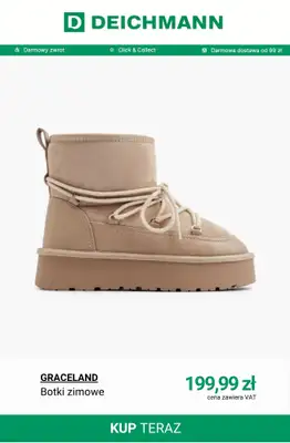 Deichmann - gazetka promocyjna Ocieplane botki zimowe od wtorku 14.10  - strona 13