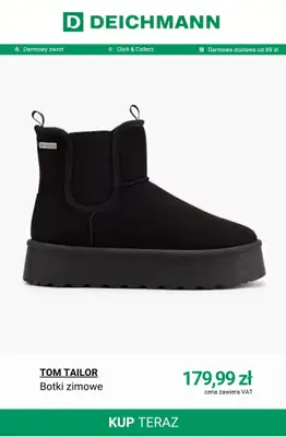 Deichmann - gazetka promocyjna Ocieplane botki zimowe od wtorku 14.10  - strona 8