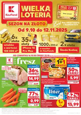Kaufland - gazetka promocyjna Oferta Kaufland od czwartku 16.10 do środy 22.10 Kaufland - gazetka promocyjna Oferta Kaufland od czwartku 16.10 do środy 22.10