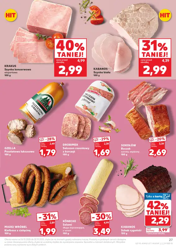 Kaufland - gazetka promocyjna Oferta Kaufland od czwartku 16.10 do środy 22.10 - strona 27