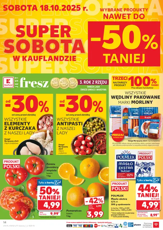 Kaufland - gazetka promocyjna Oferta Kaufland od czwartku 16.10 do środy 22.10 - strona 14